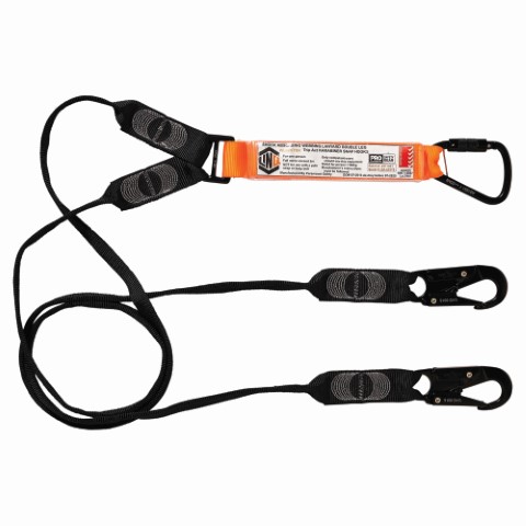 LINQ WEBBING LANYARD DBL LEG 1 X T.A KARABINER 2 X SNAP HOOK
